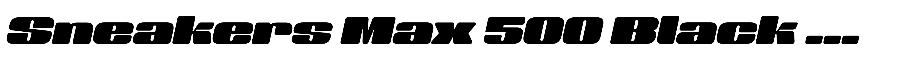 Sneakers Max 500 Black Oblique